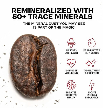 Danger Coffee by Dave Asprey, Remineralized, Mold Free & Lab Tested Ground Coffee, Dark Roast Roast, 10.9 Ounce