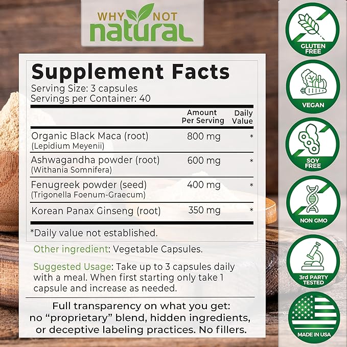 Why Not Natural 4-in-1 Organic Black (120 Count 1)