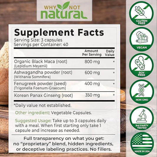Why Not Natural 4-in-1 Organic Black (120 Count 1)