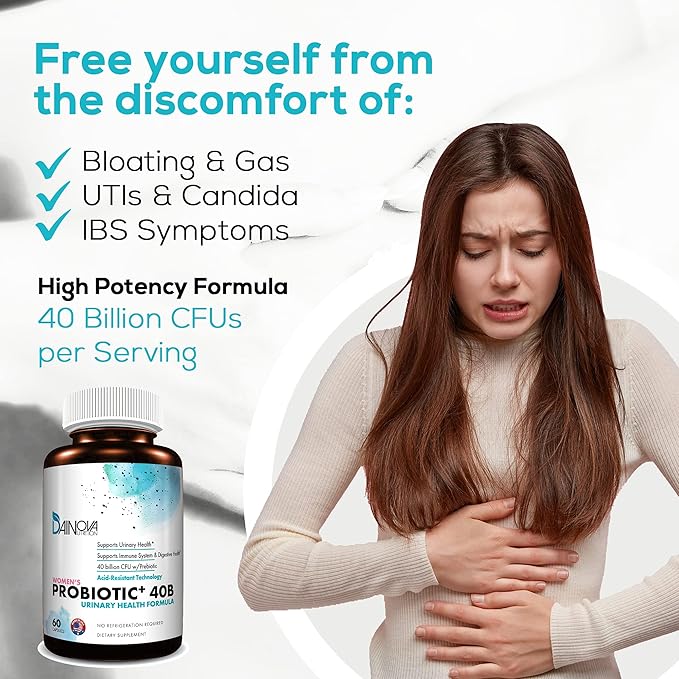 Probiotics for Women Vaginal Health, Urinary 40 Billion 60 Capsules