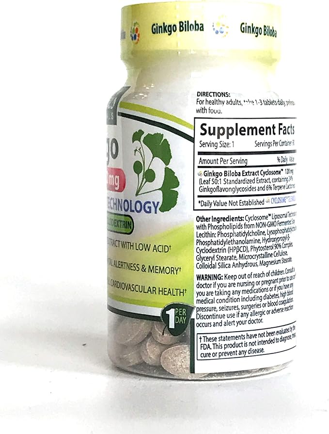 NATURE'S ESSENTIALS Liposomal Ginkgo Biloba 120mg per 3 Month