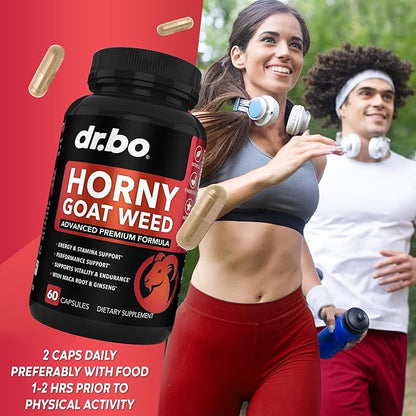 Horny Goat Weed For Men and Women 1590mg Extra 60 Pills