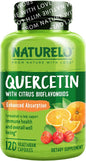 NATURELO Quercetin Citrus Bioflavonoid Supports Immune Health and Overall Well Being* 120 Quercetin 500mg Capsules
