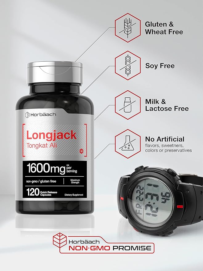 Horbäach - Longjack Tongkat Ali 1600 120 Capsules