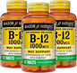 Mason Vitamins B-12 1000Mcg Cyanocobalamin Extended Release Tablets, 60-Count Bottles (Pack of 3)