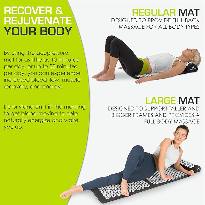ProsourceFit Acupressure Mat and Pillow Set