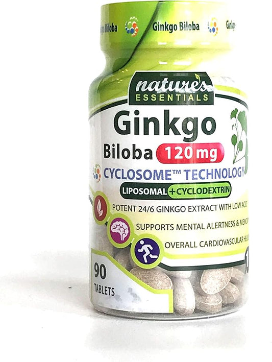 NATURE'S ESSENTIALS Liposomal Ginkgo Biloba 120mg per 3 Month