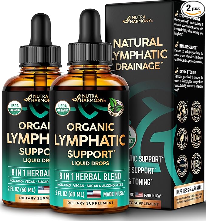 USDA Organic Lymphatic Drainage Supplement 2 Pack
