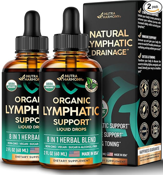 USDA Organic Lymphatic Drainage Supplement 2 Pack