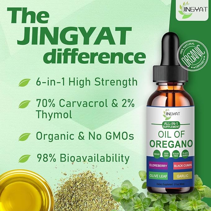 Pure Vegan Oregano Oil Liquid Drops