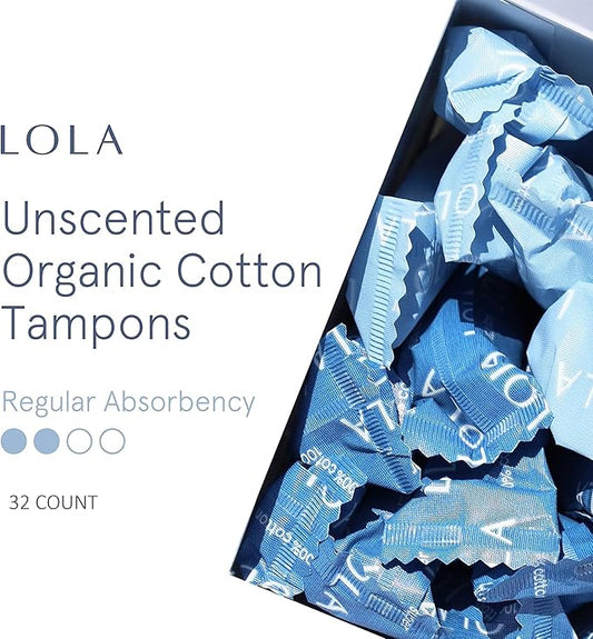 LOLA Organic Tampons, 32 Count