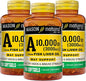 MASON NATURAL Vitamin A 3,000 mcg 10000 IU 100 Count, 3