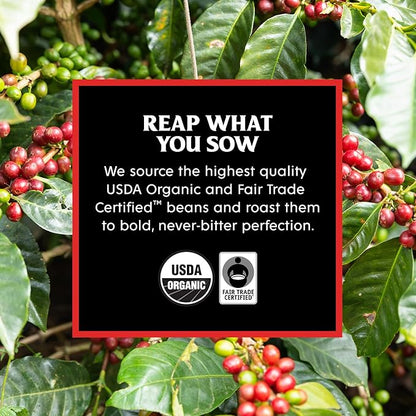 Death Wish Coffee Co., Single Serve Coffee - 10 Each of Medium, Dark, and Espresso Roast - Mixed Roast Variety Pack