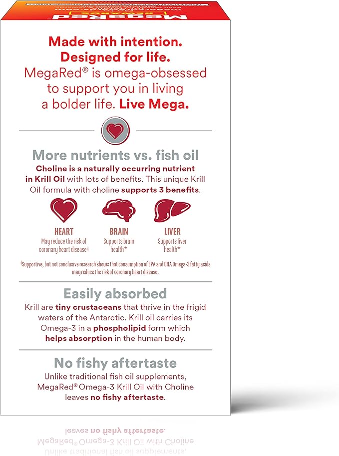 MegaRed Krill Oil 750mg Omega 3 1 Dr 80 Softgels (1)