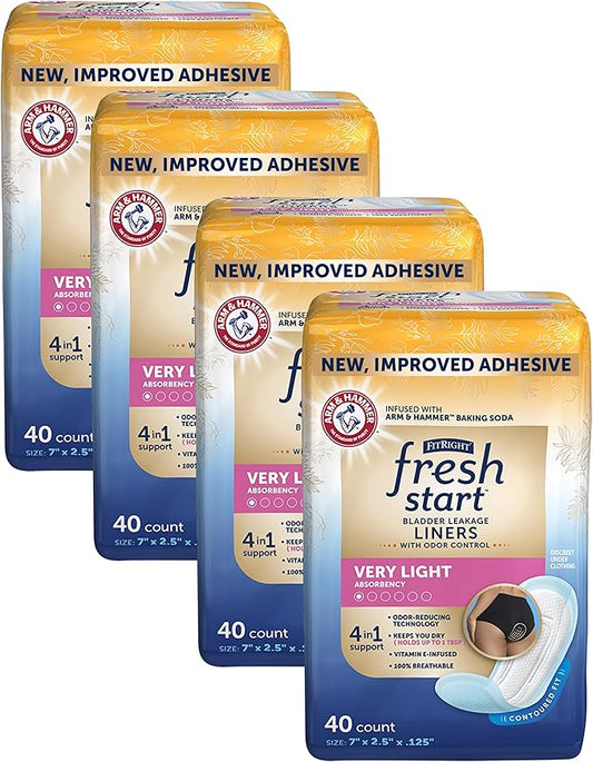 Liners for Women, Now with Stronger (40 Count, 4)