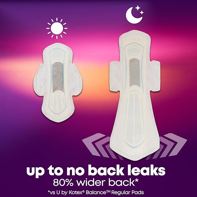 U by Kotex Balance Overnight Ultra 22 Count