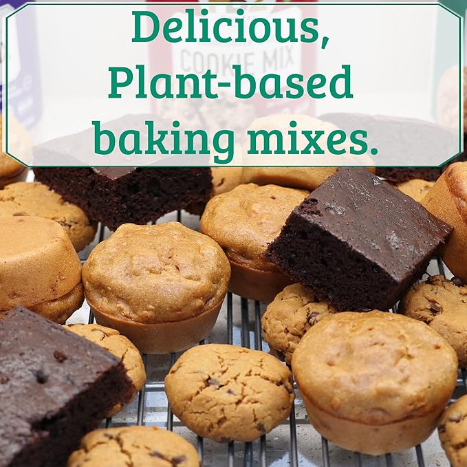 PB2 Pantry Chocolate Chip Cookie and Brownie Mix, Gluten Free, Non-GMO, 4g Protein Per Cookie, Vegan (2 Jars - 16 Oz Each)