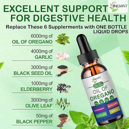 Pure Vegan Oregano Oil Liquid Drops