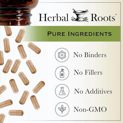 Herbal Roots Ginkgo Biloba Made 1,400mg per 60 Vegan