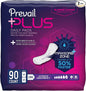 Prevail Plus | Long Length Incontinence 90 Count (2 packs 45)