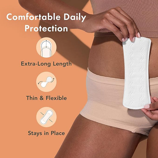 Rael Panty Liners for Women, Organic 60 Count)