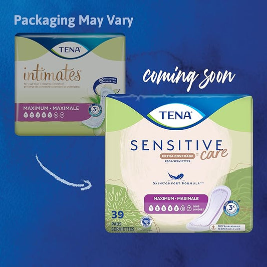 TENA Sensitive Care Maximum Pads, Regular 56 count