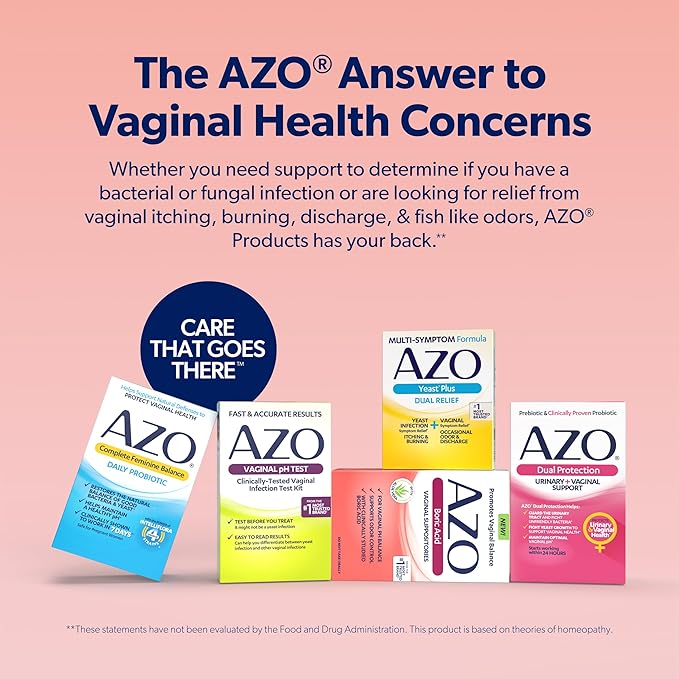 AZO Boric Acid Vaginal Suppositories, Helps 30 Count 2)