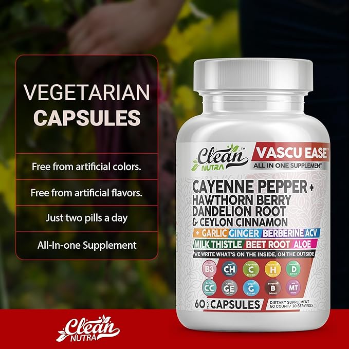 Cayenne Pepper Supplement with Hawthorn Berry