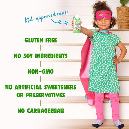 Orgain Organic Kids Nutritional Protein Shake, 8g Dairy 3g Fiber, 22 Vitamins 8.25 Fl (4 Pack)