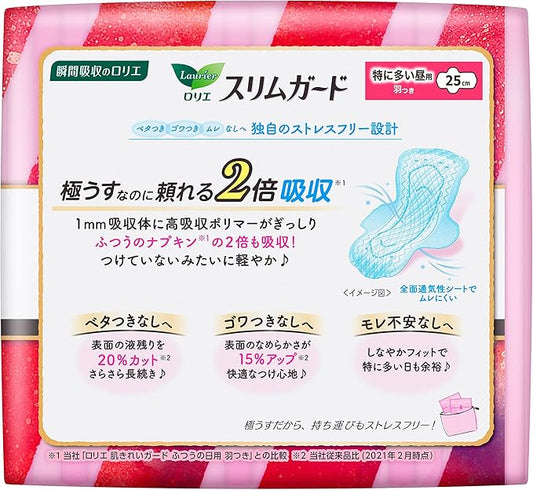 Kao Laurier Speed+ SlimGuard Long Hours 19 pads