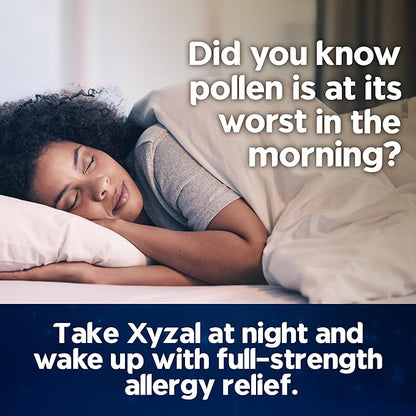 Xyzal Allergy Pills, 24-Hour Allergy Relief, 55-Count, Original