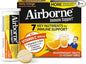 Airborne 1000mg Vitamin C with Zinc, SUGAR FREE Effervescent Tablets, Immune Support Supplement with Powerful Antioxidants Vitamins A C & E - 30 Fizzy Drink Tablets, Zesty Orange Flavor