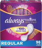 Always Radiant Daily Feminine Panty Liners 96 Count(Pack 1)
