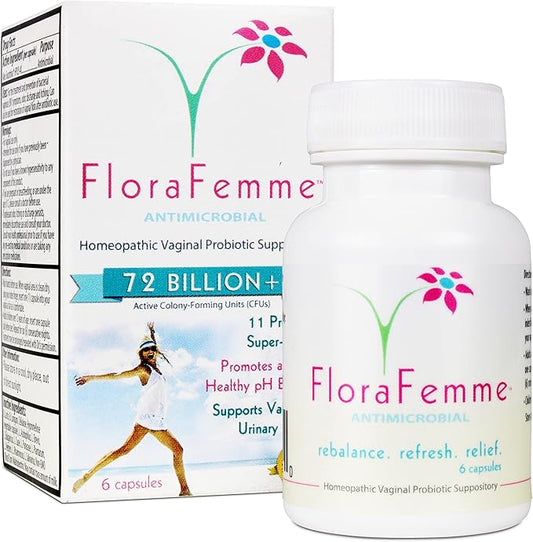 pH Vaginal Probiotics Suppository - Supports pH Balance of Yeast & Bacteria for Feminine Freshness. Supports Restoration of Healthy Vaginal Flora & Eliminates Vaginal Odor