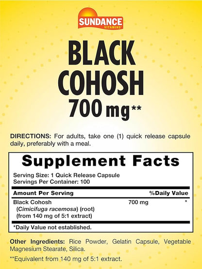 Black Cohosh 700mg 100 Quick