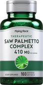 Piping Rock Saw Palmetto Extract | 160 Softgels | 410mg | Therapeutic Grade | Non-GMO, Gluten Free