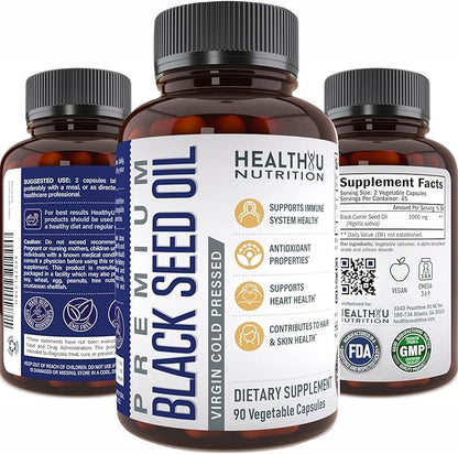 Premium Black Cumin Seed Oil Capsules 3 6 6 9 9 Vitamin 1000 mg