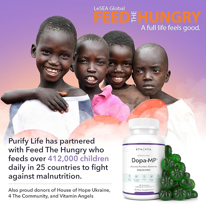 World's First Sugar-Free Mucuna Pruriens Gummies, (2000mg/serving), Potent 60ct