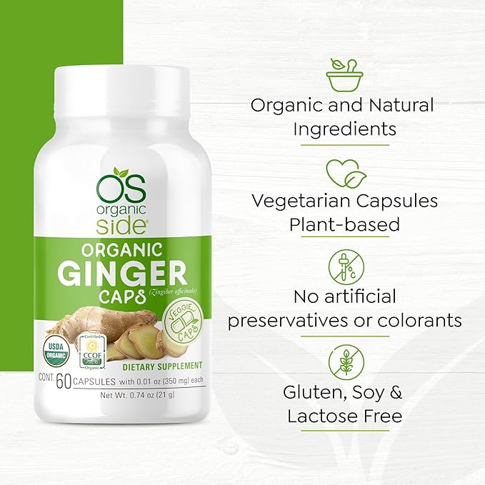 Organic Ginger 60 Capsules