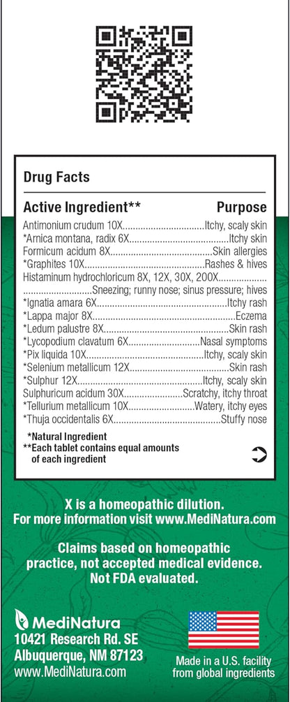 MediNatura BHI Allergy Relief Multi-Symptom Natural 15 Targeted 100 Tablets