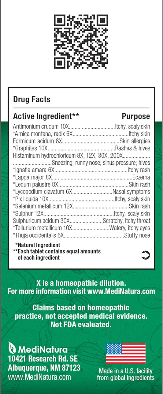 MediNatura BHI Allergy Relief Multi-Symptom Natural 15 Targeted 100 Tablets
