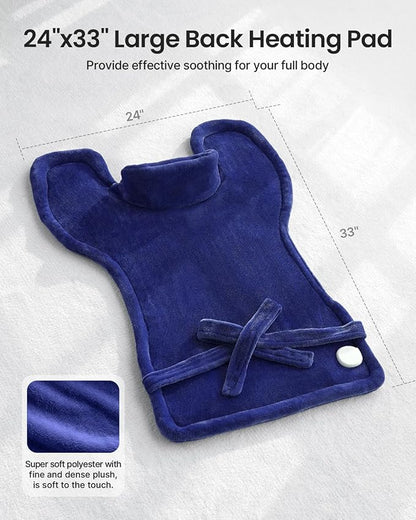 RENPHO Back Heating Pad for Pain 24"x33", Dark