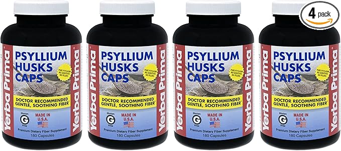 Yerba Prima Psyllium Husks Caps 180 caps 4) -