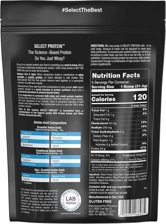 PEScience Select Low Carb Protein Powder, Cake Pop, 5 Serving, Keto Friendly and Gluten Free