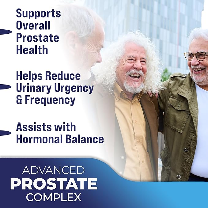 Advanced Saw Palmetto Prostate Supplement for Men w/Beta Sitosterol + #1 Rated Best Health Formula to Reduce Urge for Frequent Urination, DHT Blocker, Improve Sleep, Performance- 90 Capsules