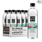 LIFEWTR Premium Purified Water pH Balanced with Electrolytes, 100% recycled plastic bottles, 16.9 Fl Oz Bottles, 500ml (Pack of 12)