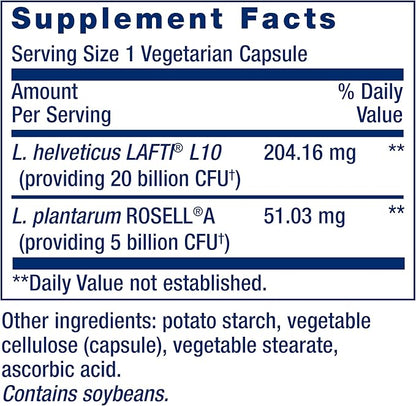 Life Extension FLORASSIST® Probiotic Women's Health, Vaginal Health, Digestive Health, Immune Health, Gluten-Free, Non-GMO, Vegetarian, Once-Daily Formula, 30 Capsules