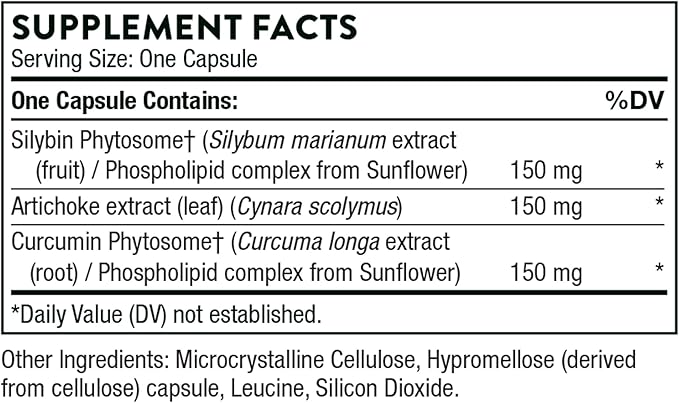 THORNE S.A.T. - Silymarin, Artichoke, and 60 Capsules