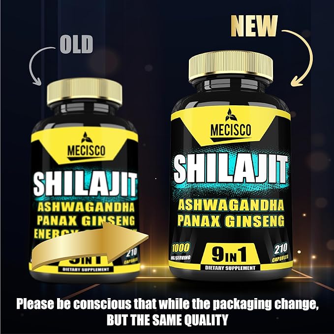 9in1 Shilajit Pure Himalayan Organic 210 Capsules