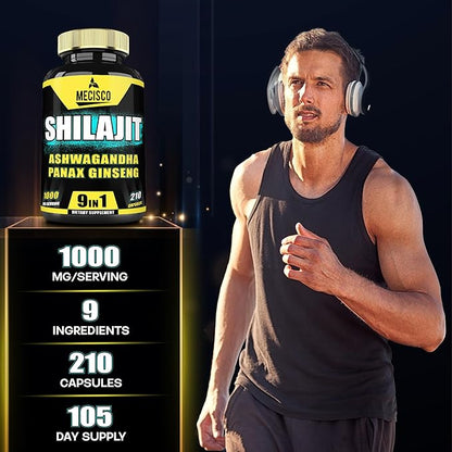 9in1 Shilajit Pure Himalayan Organic 210 Capsules